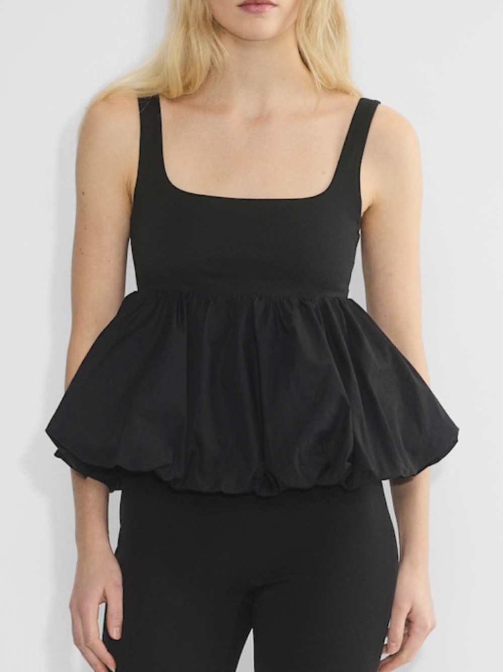 Aritzia Wilfred Black Salvo Top